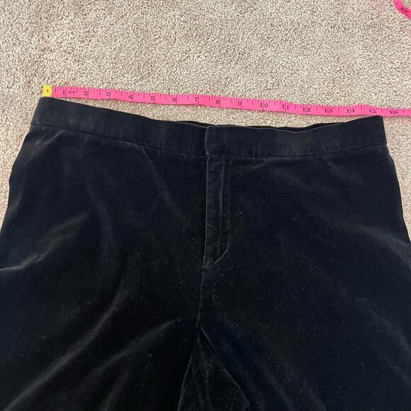 Lauren Ralph Lauren Women's Velvet Trouser Black Size‎ 10 Petite - Picture 8 of 10